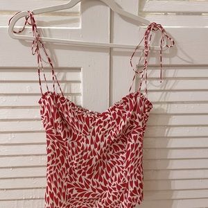 Reformation Novena Top in Love, Size 6, NWT